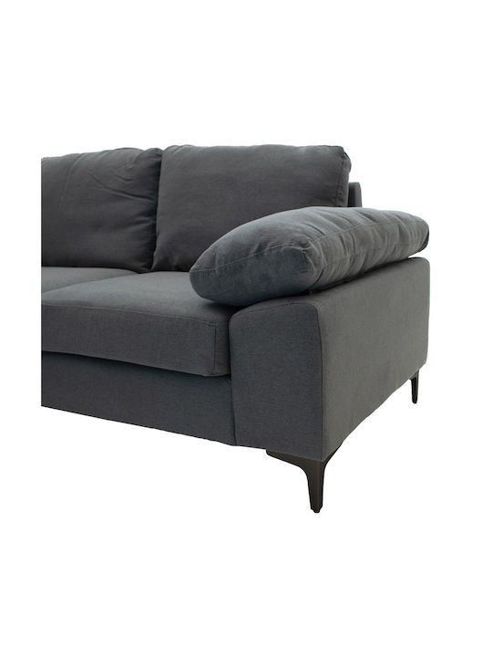 Cohen Corner Couch with Right Corner Anthracite 240x159x83 cm