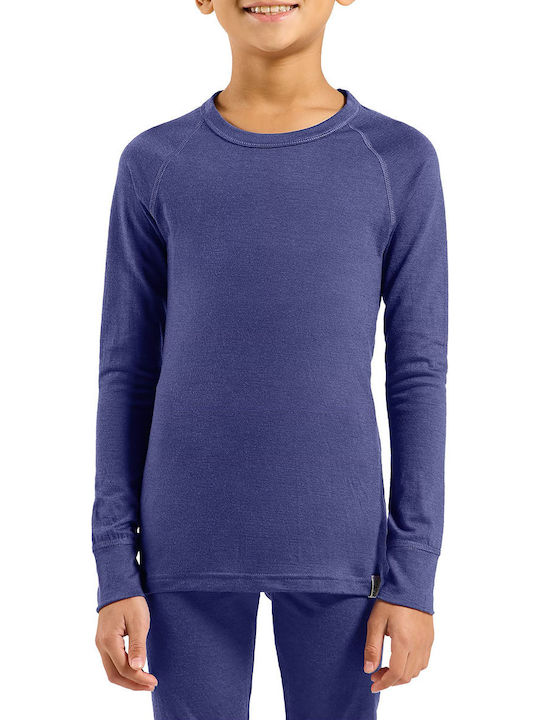 Natural Merino 200 Παιδικό Ισοθερμικό Σετ Μωβ