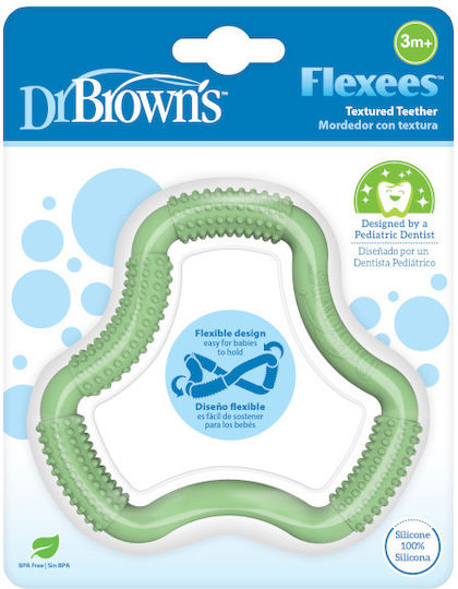 Dr. Brown's Flexees Silicone Teething Ring Green