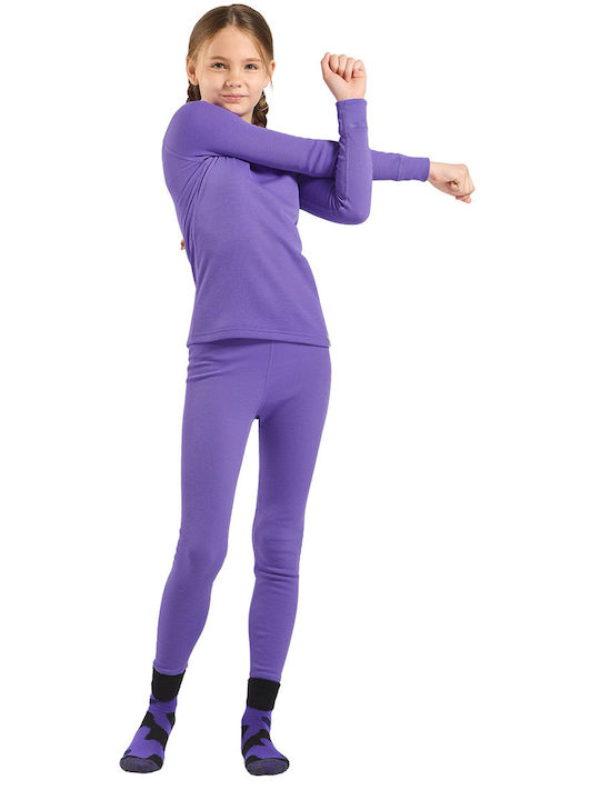 Active Warm Eco Kinder Thermobekleidung Top Lila