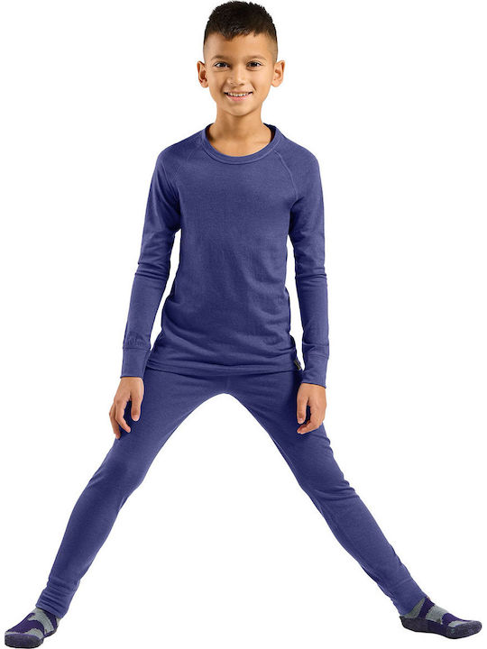 Natural Merino 200 Παιδικό Ισοθερμικό Σετ Μωβ