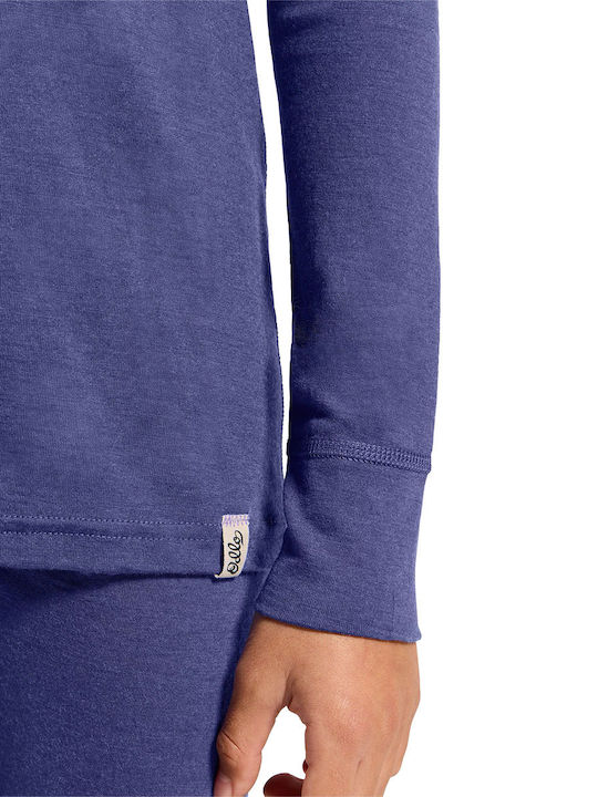 Natural Merino 200 Παιδικό Ισοθερμικό Σετ Μωβ