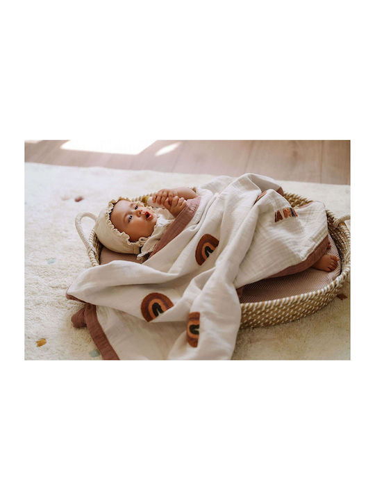 La Millou Blanket Nursery Swaddling Blankets Brown 90x100cm