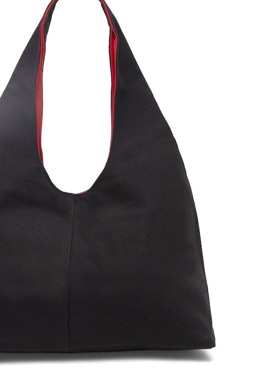 K Rsg Stoff Damen Schultertasche Schwarze