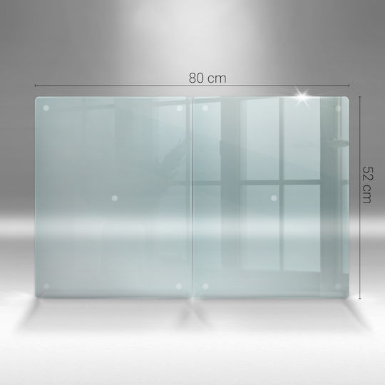 Set 2 Stücke Rechte Glas Schneidebretter Hochfeste Gehärtetes Glas 2x 40x52 cm