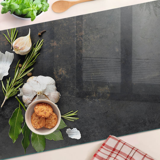Tăviță De Bucătărie Din Sticlă Decorativă Protectoare Pentru Usturoi 80x52 Cm
