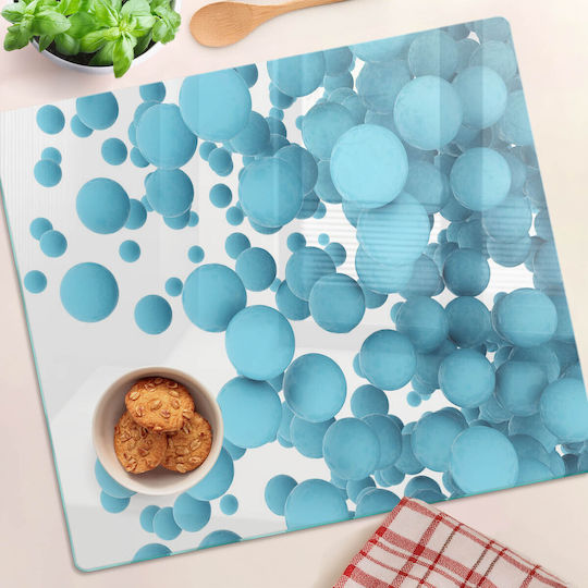 Glas Schneidefläche Küche Gehärtetes Glas Kugeln Entfernung 60x52 cm