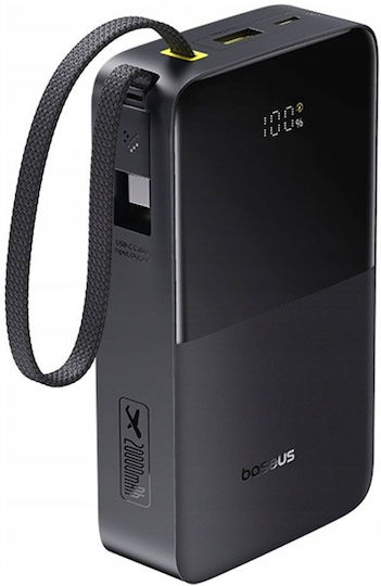 Baseus EnerFill Bipow2 Pro Power Bank 20000mAh 22.5W με Θύρα USB-A και Θύρα USB-C Cosmic Black