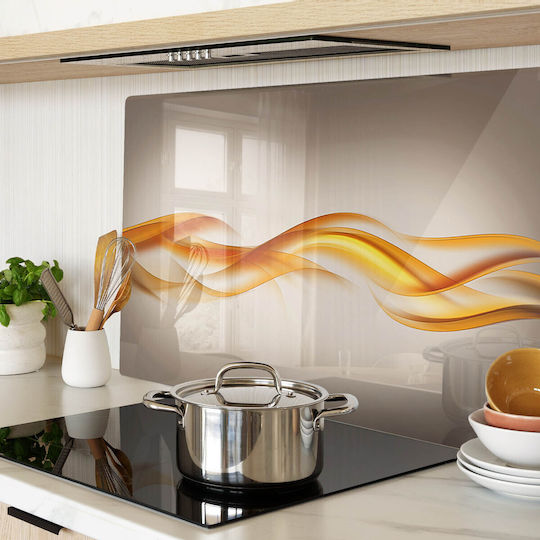 Glass Kitchen Board Counter Protection Wave Removal 80x52 Cm