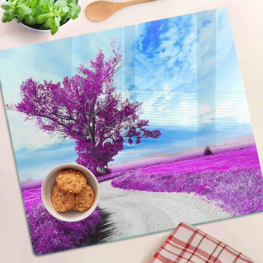 Glas Schneidebretter Für Den Alltag Holz Pfad 60x52 cm
