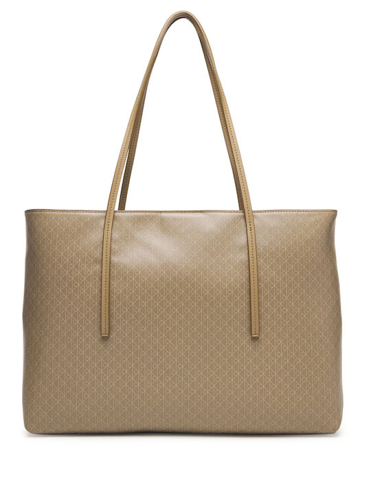 Calvin Klein All Over Print Γυναικεία Tote Τσάντα από Συνθετικό Δέρμα