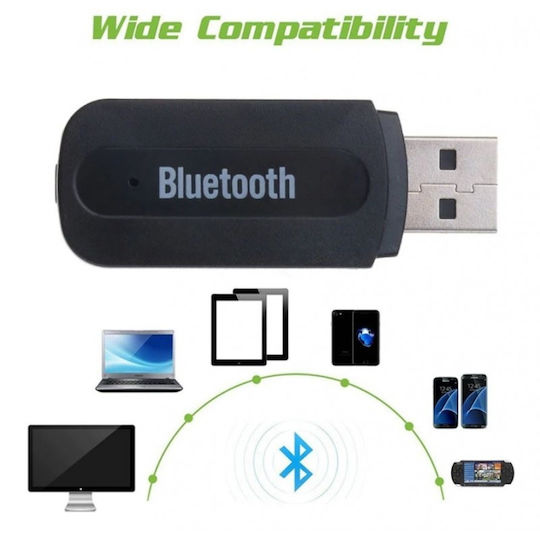 Adaptor Receptor Audio Usb Bluetooth A2dp Jack Aux De 3,5 Mm Transmițător Negru