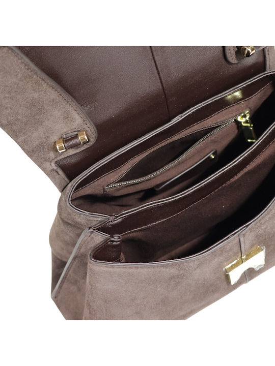 Leather Women's Bag Tote Handbag Brown