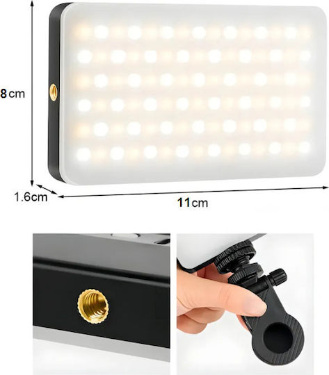 Roza F06 RGB Selfie Light LED MagSafe 40 LED – Ring Light for Mobile Laptop Vlogging TikTok Selfie Makeup