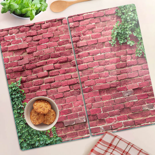 Tăviță De Tăiat Din Sticlă Protecție Blat Perete Cărămidă 2x30x52 Cm