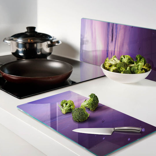 Elegant Glass Kitchen Chopping Board Sunset Over The Sea 2x30x52 Cm
