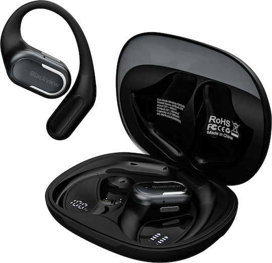 BlackView AirBuds 300 Bluetooth Handsfree Ακουστικά με Αντοχή στον Ιδρώτα και Θήκη Φόρτισης Μαύρα
