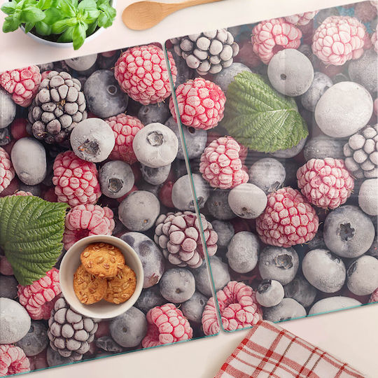 Glas Schneidebretter Design Gefrorene Beeren Des Waldes 2x40x52 cm