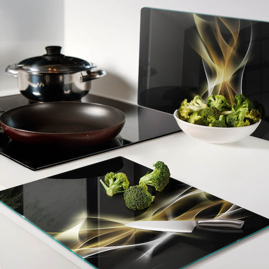 Countertop Protection Plate Kitchen Tempered Glass Light Removal 2x40x52 Cm