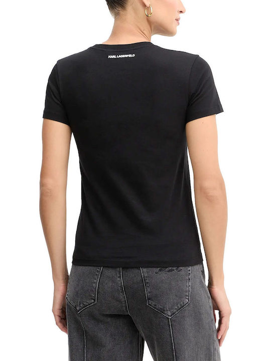 Logo Damen T-Shirt Black