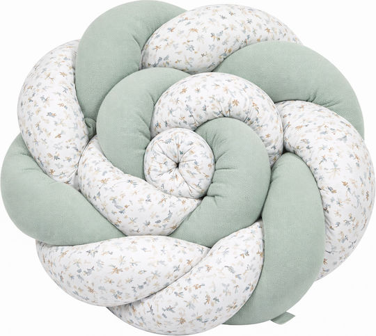 Baby Oliver Crib Bumpers Braided Inside Mint 20x200cm