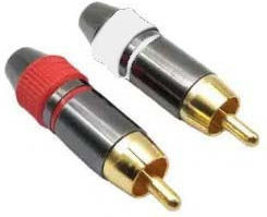 Goobay Stecker RCA männlich Weiß