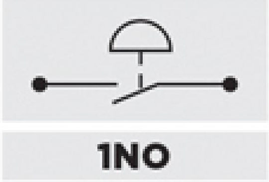 Διακοπτης Φ22 0-1 1no Λυχνια 230vac Πρασινη C2sil-g Cntd