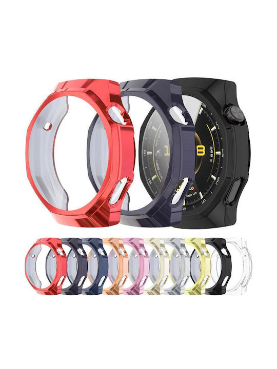 Силиконов Калъф със Стъкло в Черен цвят за Huawei Watch GT 6 Pro 46мм