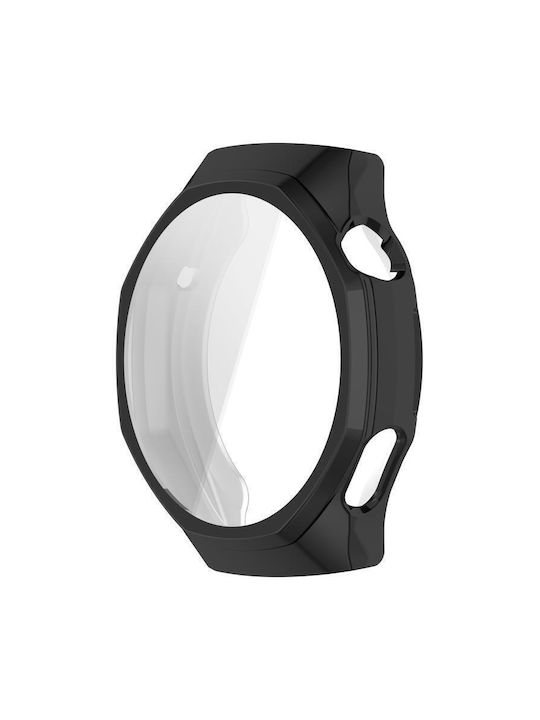 Силиконов Калъф със Стъкло в Черен цвят за Huawei Watch GT 6 Pro