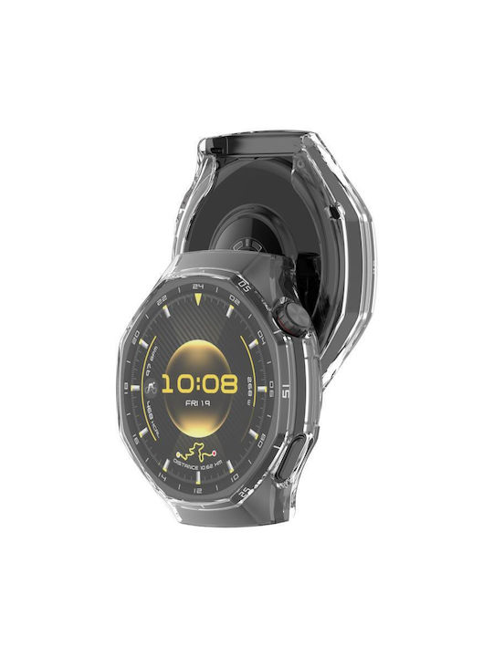Силиконов Калъф със Стъкло в Прозрачен цвят за Huawei Watch GT 6 Pro