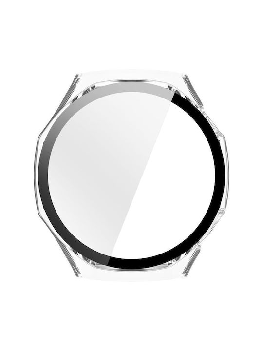 Силиконов Калъф със Стъкло в Прозрачен цвят за Huawei Watch GT 6 Pro