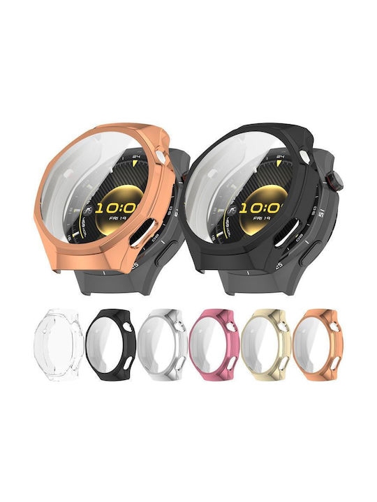 Силиконов Калъф със Стъкло в Прозрачен цвят за Huawei Watch GT 6 Pro