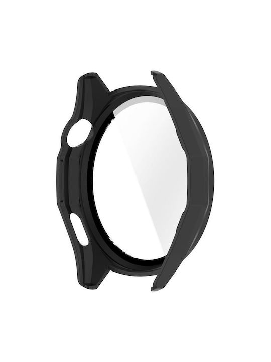 Пластмасов Калъф със Стъкло в Черен цвят за Huawei Watch GT 6 46мм