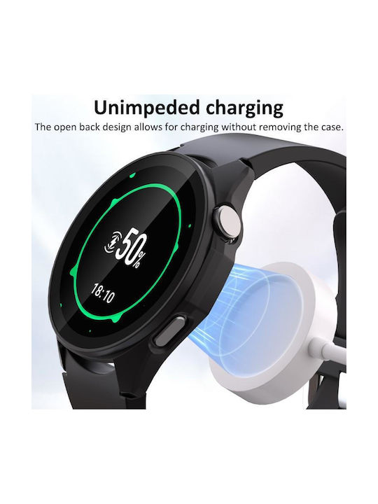 Plastic Case with Glass in Red color for Huawei Watch GT 6 Pro 46mm