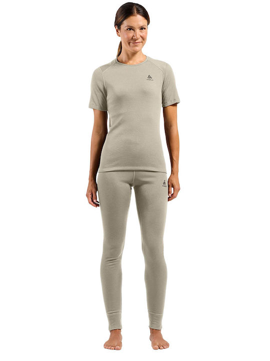 Odlo Active Warm Eco Γυναικεία Ισοθερμική Κοντομάνικη Μπλούζα Πράσινη