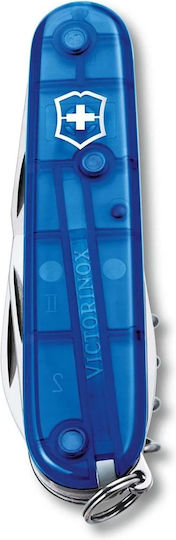 Victorinox Spartan Schweizer Armee-Messer Schlüsselanhänger Blau