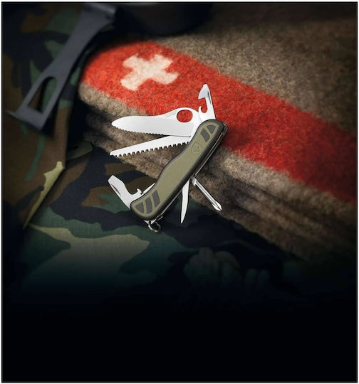 Victorinox Soldier's Knife 08 Schweizer Armee-Messer Schlüsselanhänger Überleben Khaki