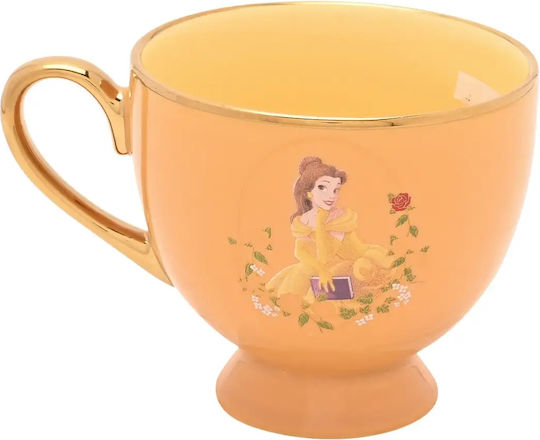 Керамична Чаша За Чай С Чинийка Disney Princess Belle Tea Cup + Saucer 200ml Di2365