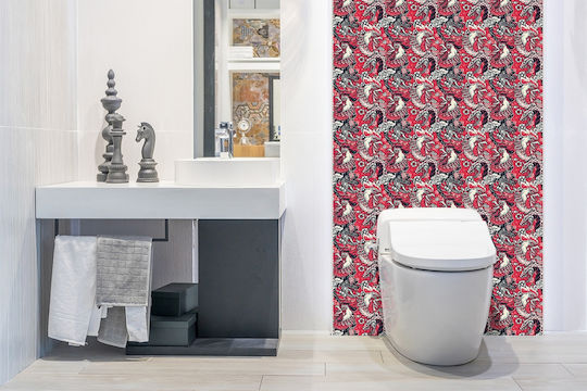 Vinyl Wandsticker Für Moderne Räume Schlange Huhn 100x50 cm