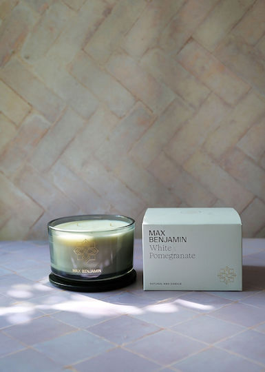 Max Benjamin Aromatic Soy Candle in Jar with White Scent 560g