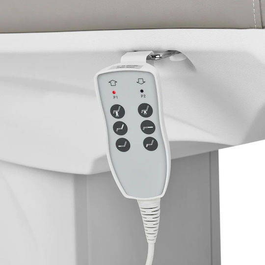 ZCS Azzurro Schönheitsstuhl Grau mit höhenverstellbarer Funktion und elektrischer Hebemechanismus