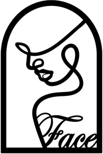 Face Line Art– Μεταλλική Πινακίδα Μεταλλο-μαυρο-χρωμα