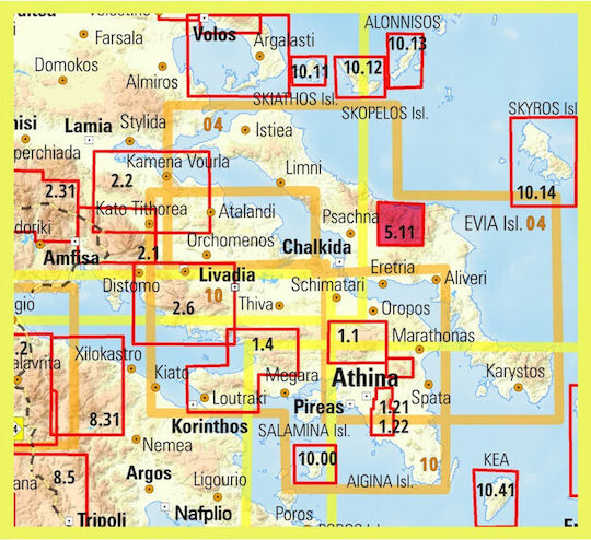 Χάρτης Δίρφυς Ξεροβούνι 1:25.000 Εκδόσεις 2026