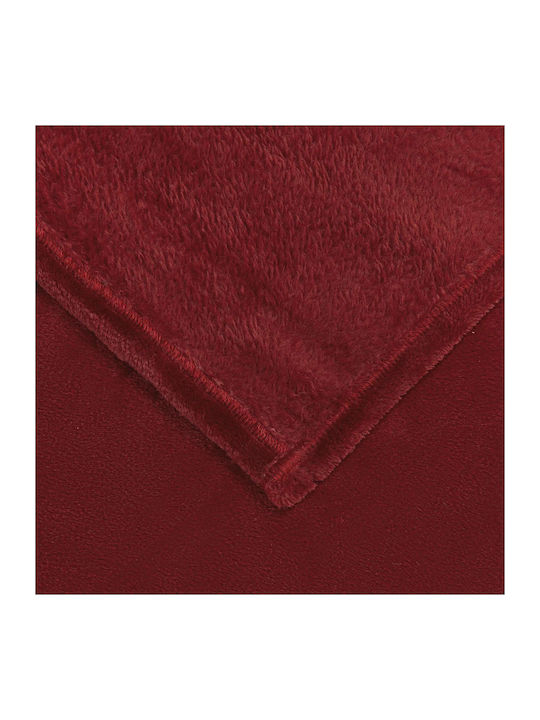 vidaXL vidaXL Three-Seater Sofa Throw Fleece 240x270cm Veraman Red