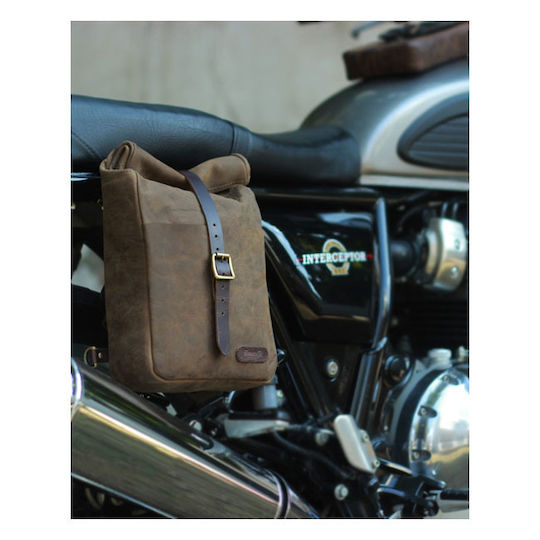 Trip Machine Mini Backpack Saddlebag Motorcycle Case 3.3 Liter Tobacco
