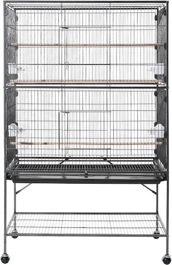 Vevor Vogelkäfig 93x58x151cm. Schwarz