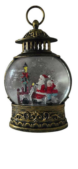 Decorative Christmas Decorative Traffic Light Lighted with Santa Claus