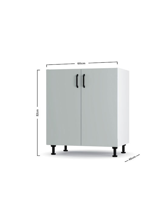 Modest Sink Cabinet Gray 60x48x82cm