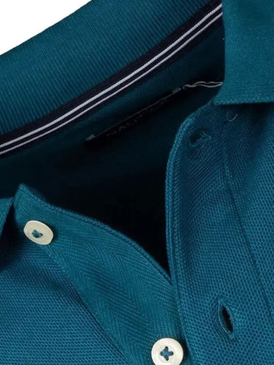 Polo Long Sleeve Blouse Petrol Blue