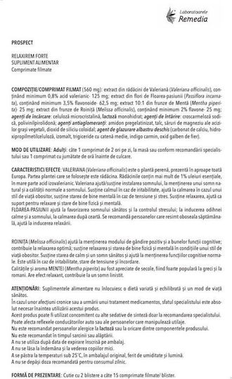 Relaxirem Forte 30 Capsule Remedia